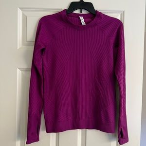 Lululemon Rest Less Pullover. Size 8. Magenta Color